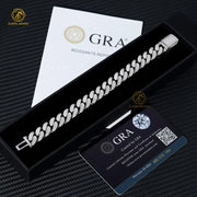The Sovereign Bracelet — VVS Moissanite Cuban Link