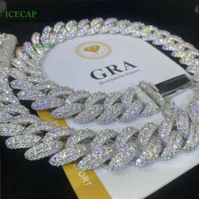The Dynasty Chain — 20mm Full Iced Moissanite Cuban