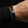 Sovereign Chain — Matte Black Cuban-Link Bracelet